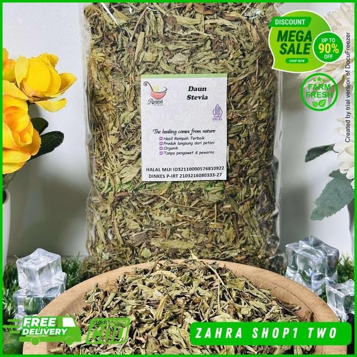

DAUN STEVIA KERING MURNI KHUSUS DAUN TANPA BATANG 1KG BEST SELLER
