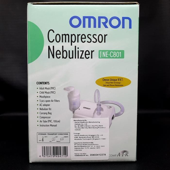Nebulizer Ne-C801 Omron / Alat Bantu Pernafasan / Mesin Uap Compressor Original Dan Terpercaya