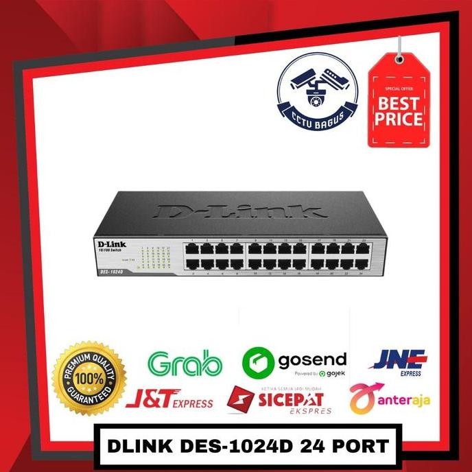 Hub 24 Port Dlink Des-1024D New Stok