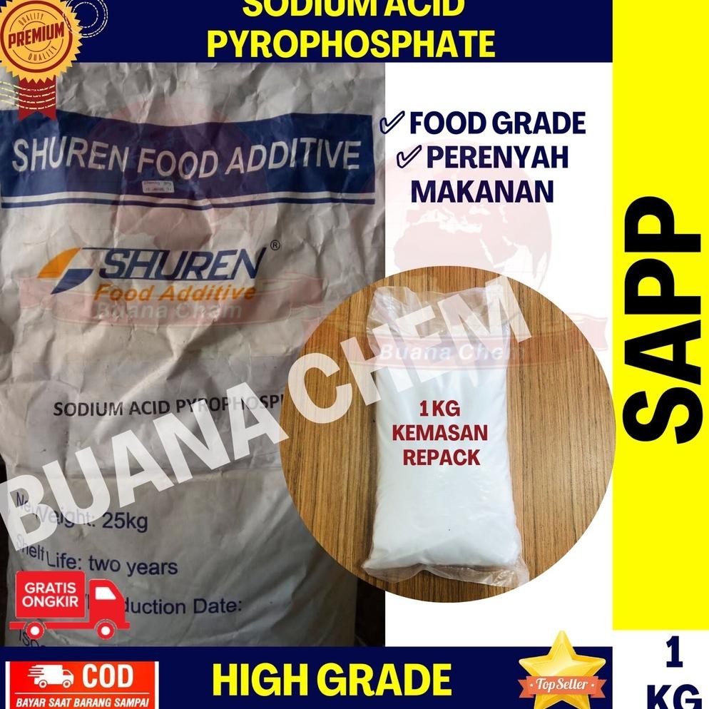 

Sodium Acid Pyrophosphate 1 KG / SAPP / Perenyah Makanan Premium SV