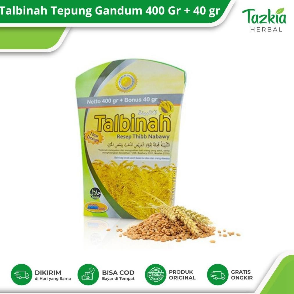 

Tepung Gandum Talbinah Resep Thibb Nabawi Tepung Gandum 440gr - Obat Asam Lambung dan Maag SV13
