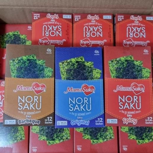 

Mamasuka N Saku Rumput Laut Kering 2Gr Isi 12Pcs