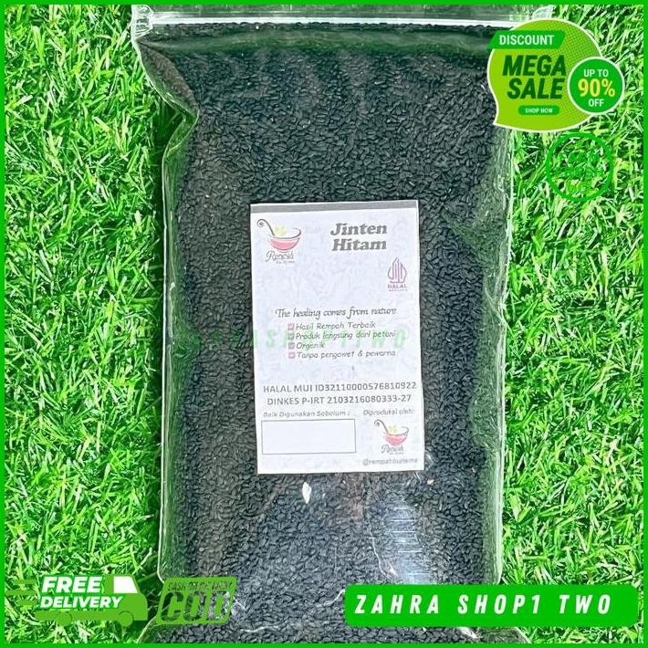 

BIJI JINTEN HITAM HABATUSSAUDA 500 GRAM - REMPAH BU RISMA DIJAMIN GRATIS ONGKIR