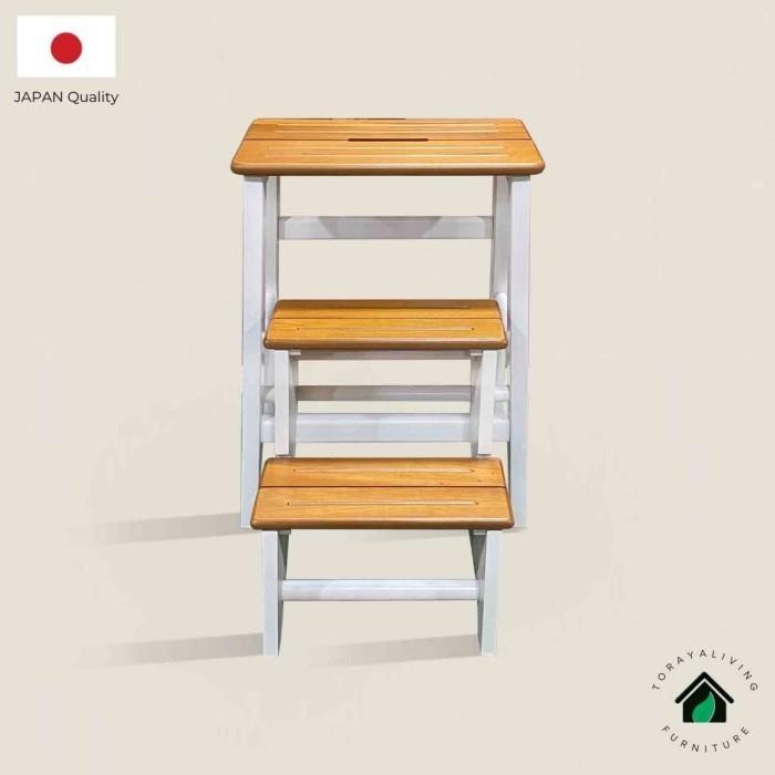 Tangga Lipat Kayu Estetik/ Tangga Lipat/ Kursi Lipat Bangku Lipat Minimalis Original Dan Terpercaya