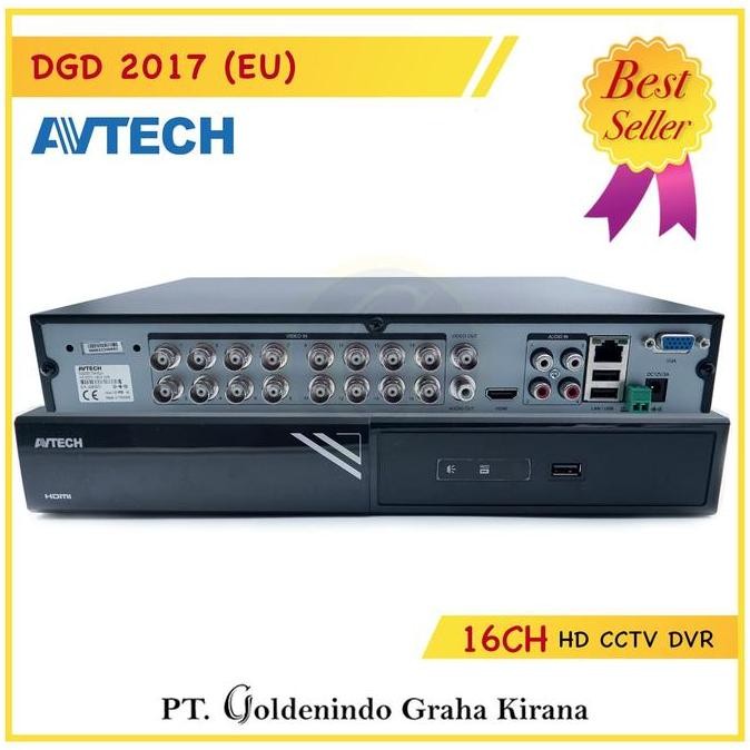 DVR AVTECH 5MP 16CH DGD2017 / DGD-2017 ORIGINAL AVTECH RESMI