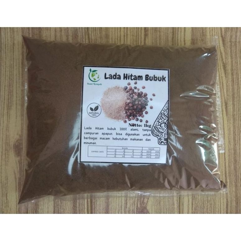 

lada hitam bubuk kemasan 1kg