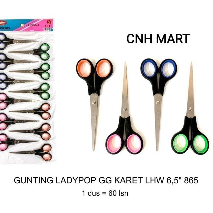

Gunting Sedang Lady Pop 6.5 Inch 16 Cm Gunting Gagang Karet 6.5 865 Perlusin Gunting Milton Bossco Bc 906