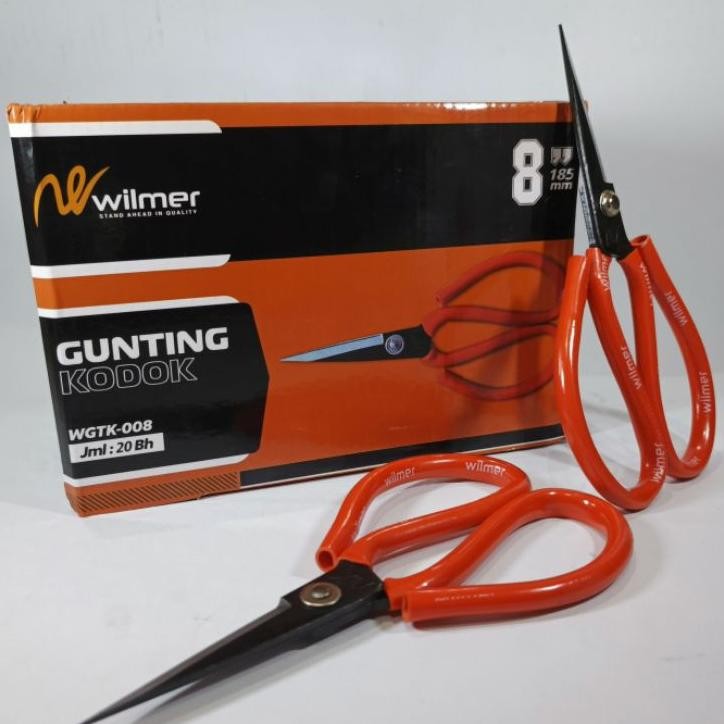 

1 Box 20 Pcs Wilmer Gunting Kodok 8 Kain Kertas Serbaguna Multipuose Scissors
