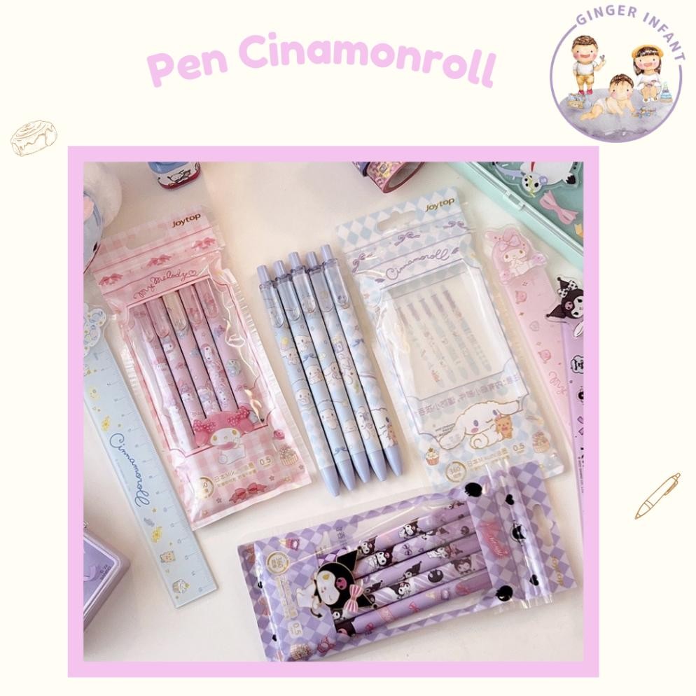 

Hot Pulpen Cinamonroll 5Pcs Pak Pulpen Gel 0.5Mm Motif Kartun Sanrio Kuromi Melody Untuk Stationery Pelajar By Gingerinfant Pen Anak Perempuan Pen Lucu Pen Korea Gv23