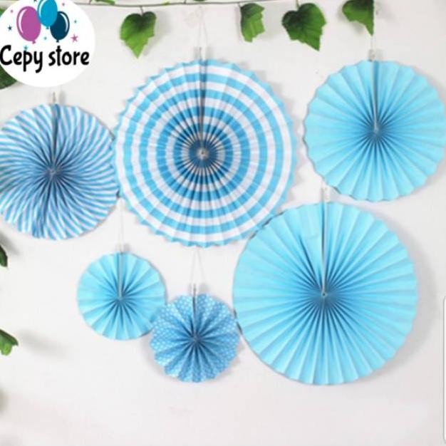 

Promo Paper Fan Biru Set / Paper Fan Blue Set An85