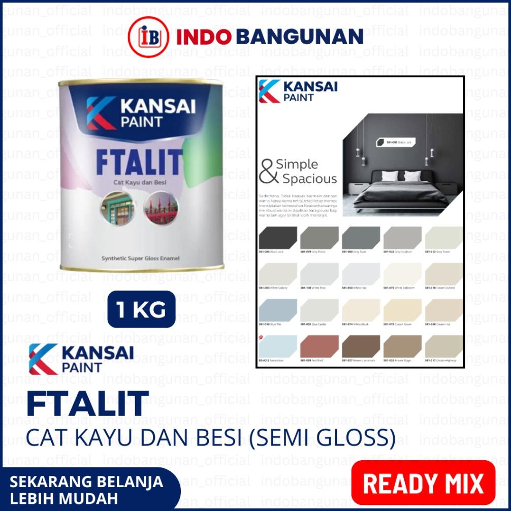 CAT MURAH KAYU DAN BESI FTALIT 1KG