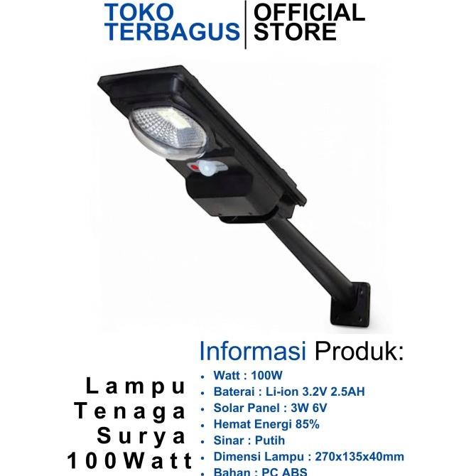 COD Lampu Tenaga Surya 100Watt Solar Cell Solar Panel Waterproof