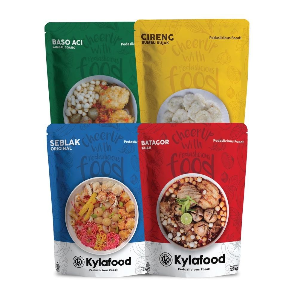 

Termurah Kylafood Paket ( Seblak Ori, Batagor Kuah, Cireng Rujak, Boci Goang ) Fx-4