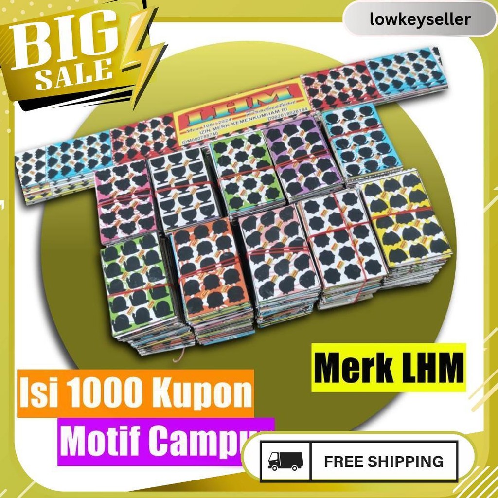 Mainan Gosokan 15 Titik Isi 1000 Kupon Lhm Gosok Bom Tengkorak Terlaris Meledak