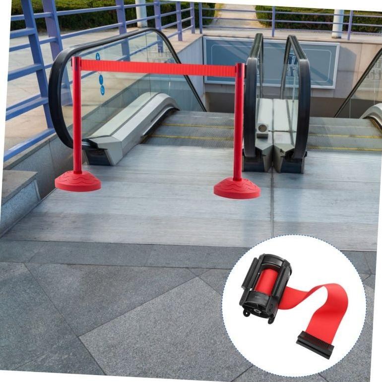 

JH8 200cm Kepala Tiang Antrian Tali Pembatas Antrian Kepala Pita Roll Untuk Tiang Antrian Bank