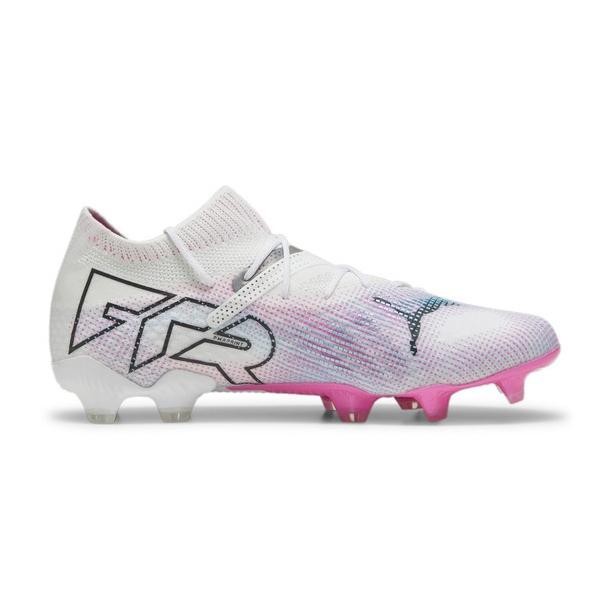(Expert) PUMA Sepatu Sepak Bola FUTURE 7 ULTIMATE FG/AG White-Black-Poison Pink