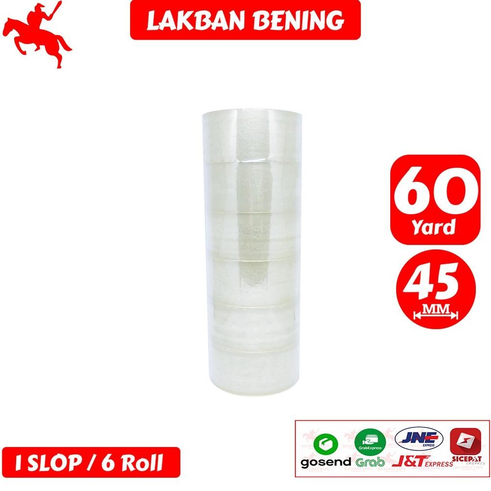 

JH8 Lakban OPP Tape / Lakban Bening KSATRIA Tape 60 Yard (1 Slop)
