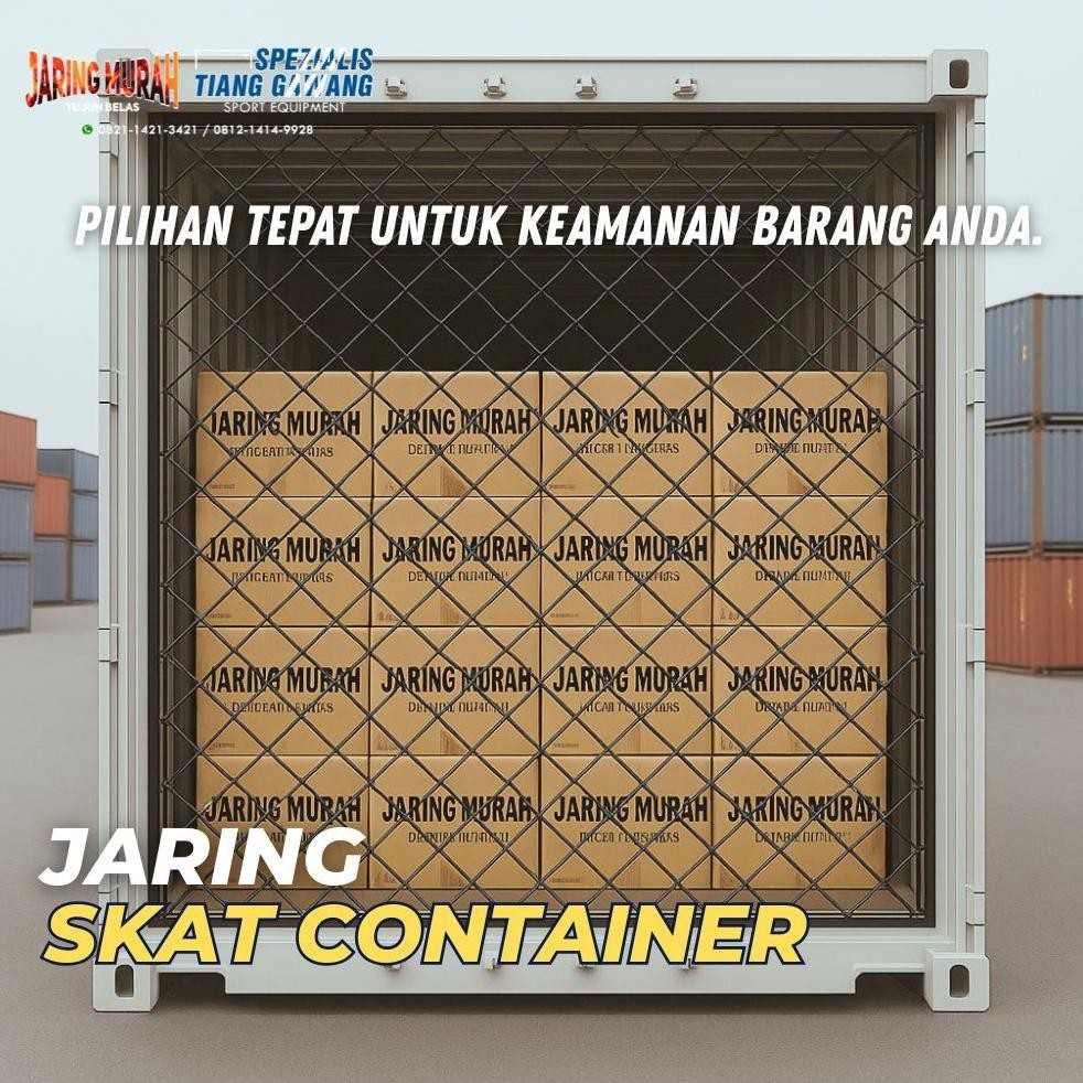 Jaring Sekat & Penutup Kontainer Barang Untuk Container 20 Feet & 40 Feet | Kuat & Tahan Tarikan NI2