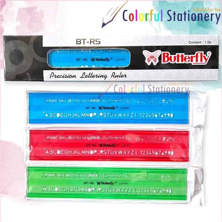 

JH8 Penggaris / Mall Huruf Butterfly BT R5 (Pcs)