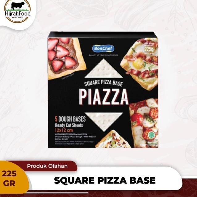 

Bonchef Square Pizza Base Piazza Mini Pizza Dough 225 Gr 5 Pcs