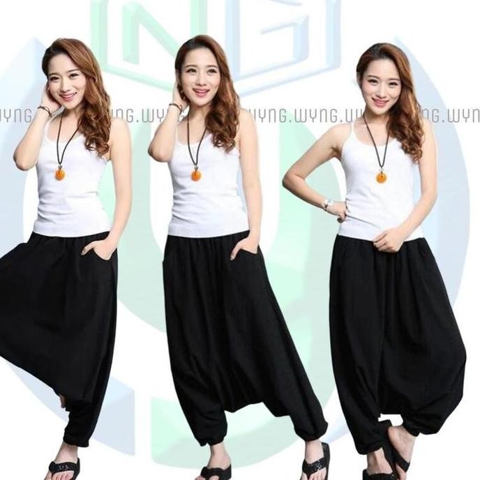 Celana Jogger Hareem Sirwal Pants Longgar Korean Keren India Pantsuit Aladin Streetwear Aladdin Pria