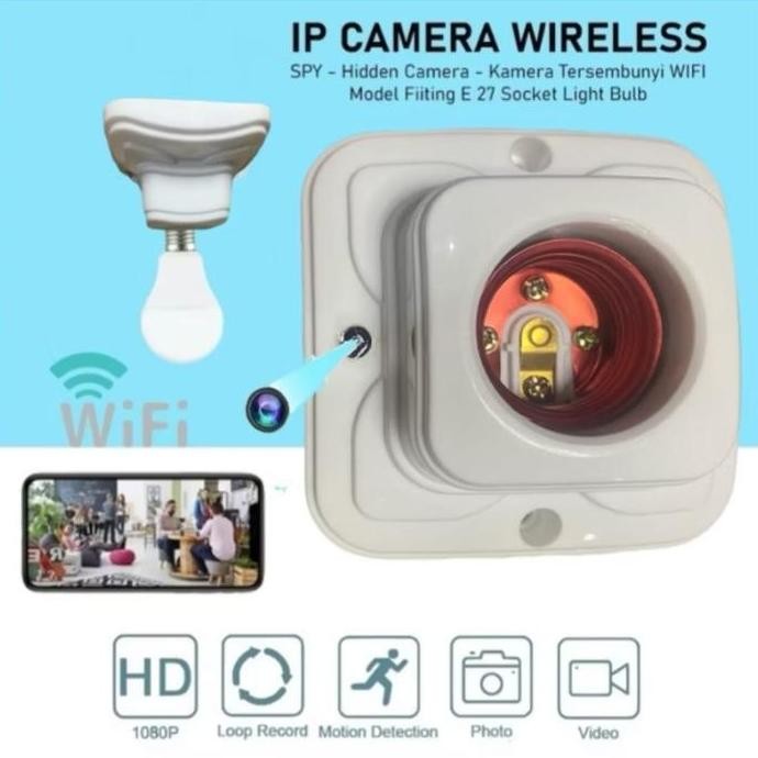 CCTV FITTING MINI KAMERA SPYCAM TANPA KABEL(BATTERY)