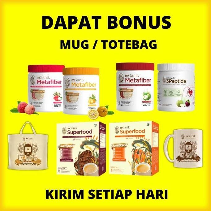 

Mganik Metafiber Multigrain Penurun Gula Darah Kencing Manis Original