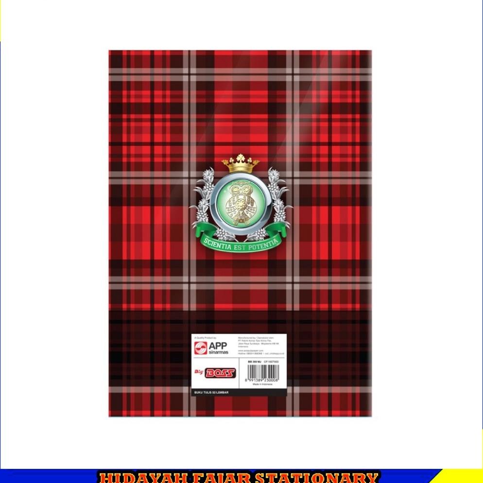 

JH8 BUKU BIG BOSS 50 LEMBAR - BUKU CAMPUS - BUKU TULIS