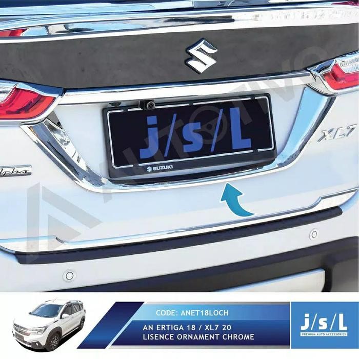 License Ornament / List Plat Xl7 Chrome Jsl