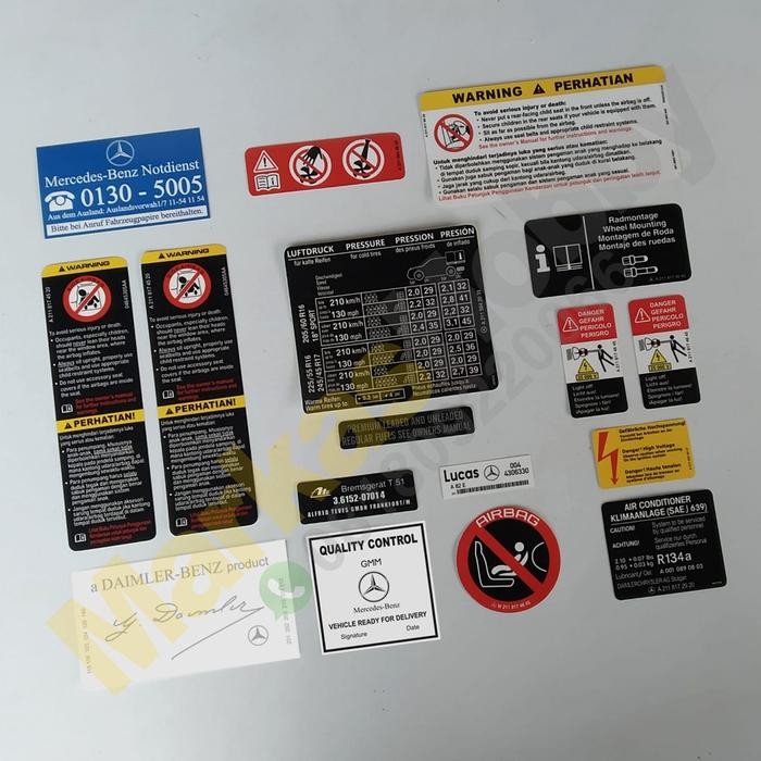 Sticker Mercedes W211 Set