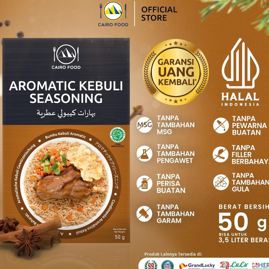 

Bumbu Kebuli Aromatic Spice Mix Sehat Tanpa Msg Rempah Murni Cairo Food