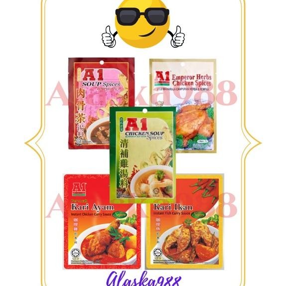 

A1 Bumbu Rempah Bumbu A1 Rempah Bak Kut Teh Emperor Kari Ikan Ayam Bpom Ri