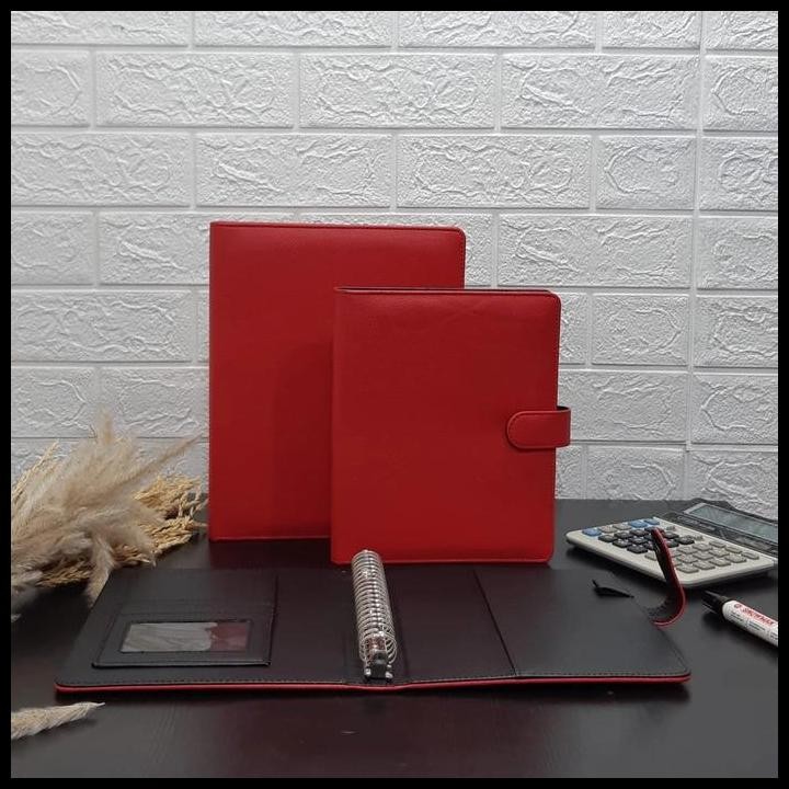 

Terlaris Binder Polos Premium A5 Ring 20 B5 Ring 26 Binder Exlusive Bahan Kulit Sintetis Good Quality