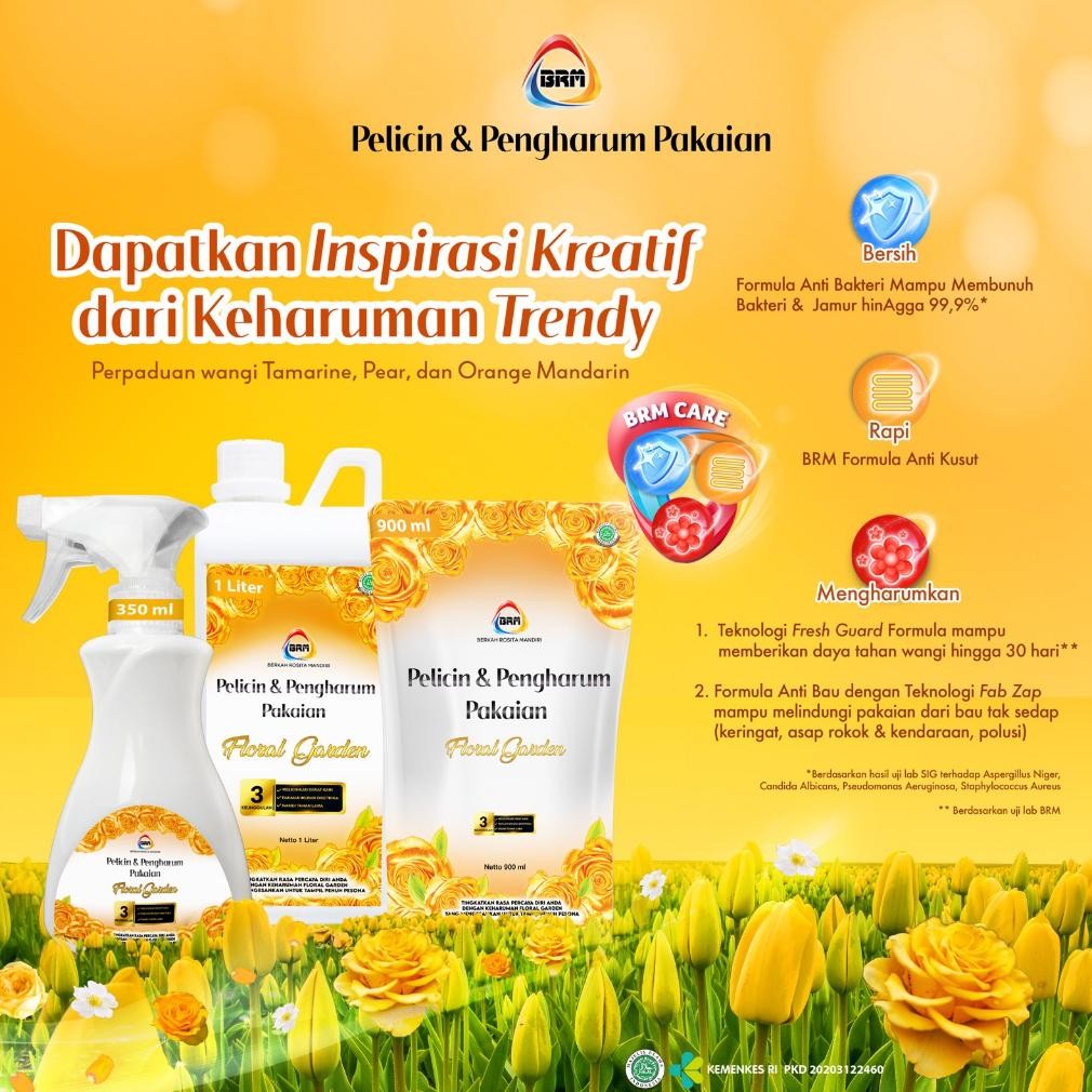 HJK Idolmart BRM Pelicin & Pengharum Pakaian 1000 ml Pewangi Loundry Original