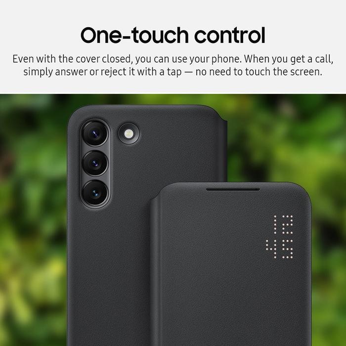 Casing Samsung Galaxy S22 S22+ Ultra Led View Flip Cover Case Hp Lipat