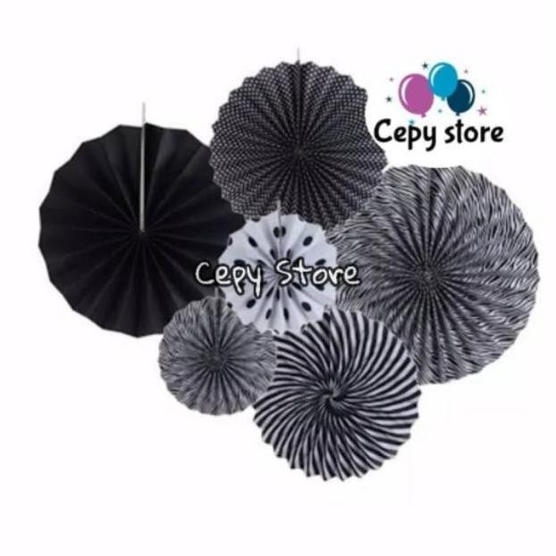 

Bisa Cod Paper Fan Hitam Set / Paper Fan Black Set Wes-24