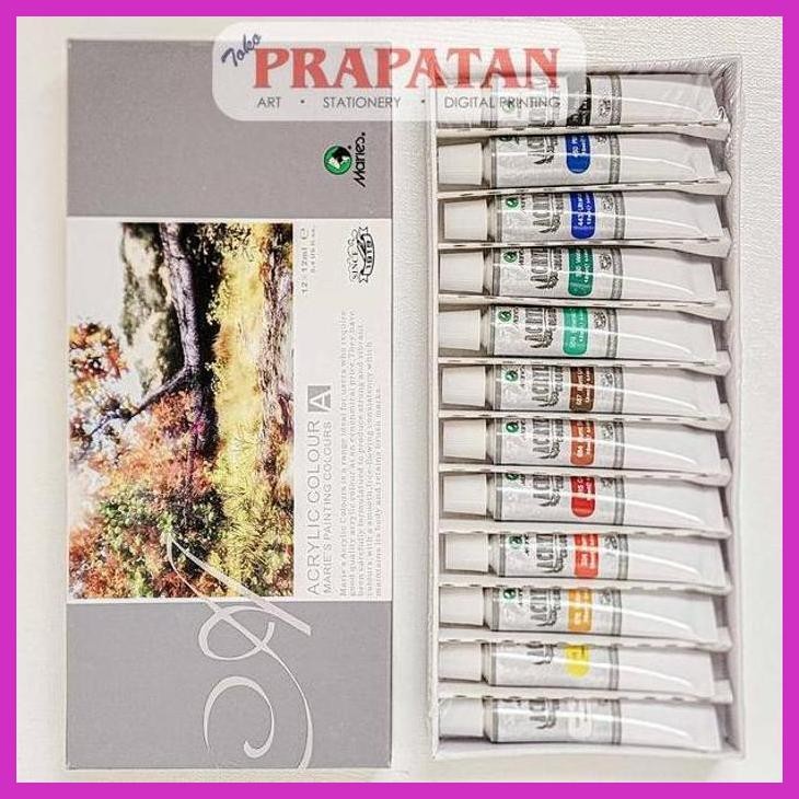 

( SEKOLAH / LUKIS ) PROMO CAT AKRILIK SET MARIES 12X12ML | MARIES ACRYLIC SET (SENI / MENGGAMBAR / ART / KERAJINAN ) SIAP KIRIM