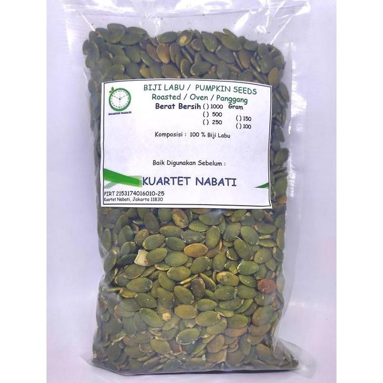 

1000Gr Roasted Pumpkin Seeds - Biji Labu Kupas - Oven - Matang Aaa