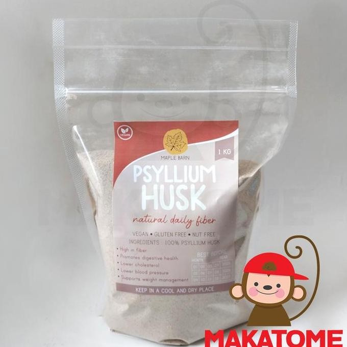 

Psyllium Husk Powder Maple Barn 1 Kg 1000 Gr Diet Serat Alami Fibre