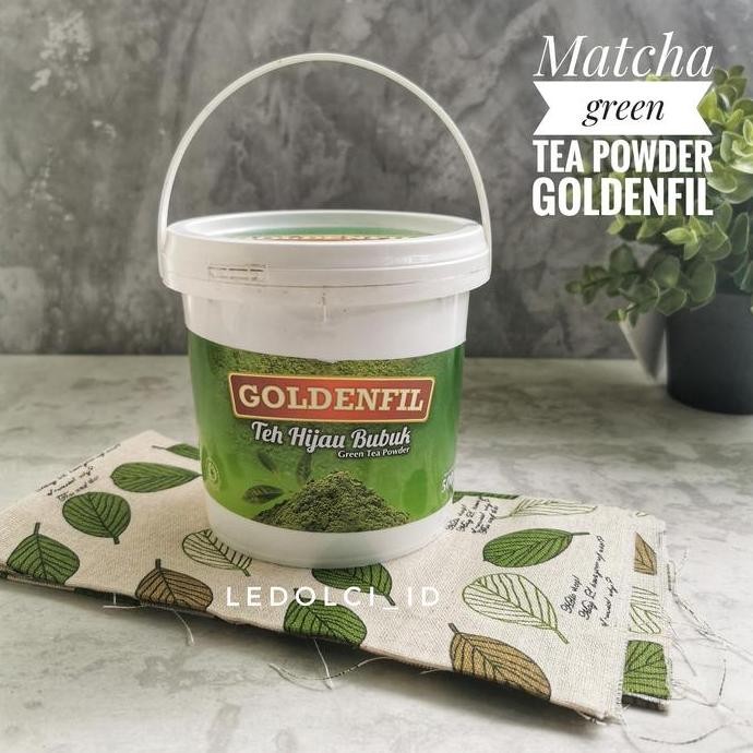 

Goldenfil Matcha Powder Bubuk | Teh Hijau Bubuk (1 Ember = 500 Gram)