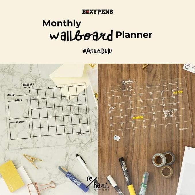 

Acrylic Package Monthly Wallboard