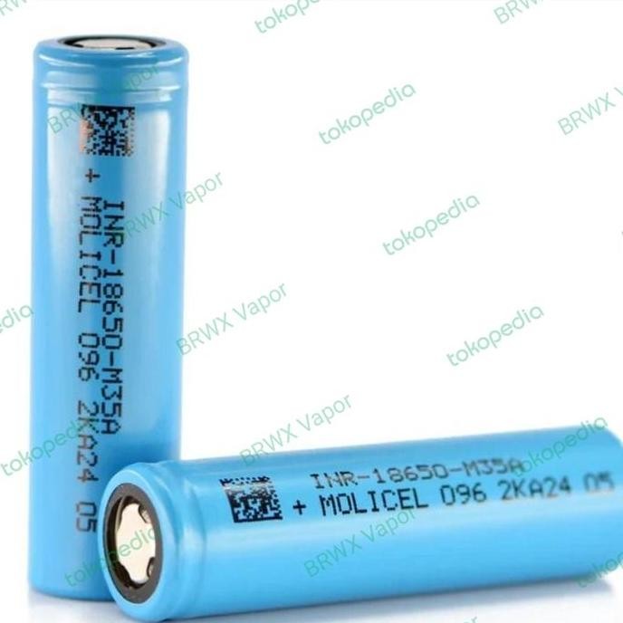 

Authentic Molicel M35A 18650 3500Mah Battery Batre