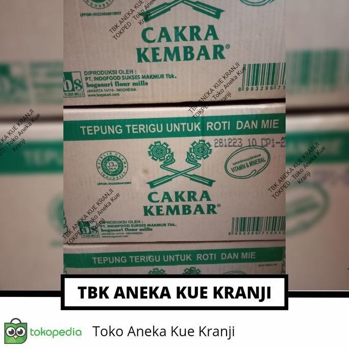 

Tepung Terigu Cakra Premium Bogasari 1 Dus (1 Kgx12 Pc) Via Gojek