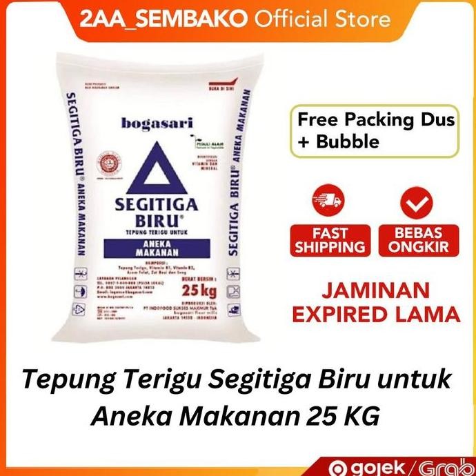 

Tepung Terigu Segitiga Biru Bogasari Untuk Aneka Makanan 25 Kg [Khusus Pengiriman Instant]