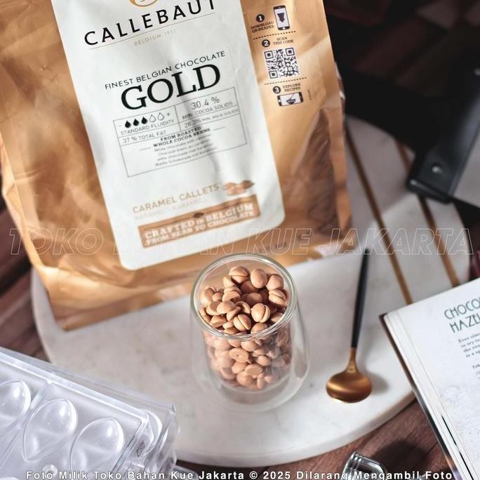 

Callebaut Chocolate Gold Repack 250Gr Couverture Coin Caramel 30,4% Coklat