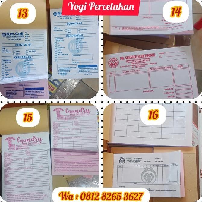 

Nota Bon Kwitansi Invoice 1Rim