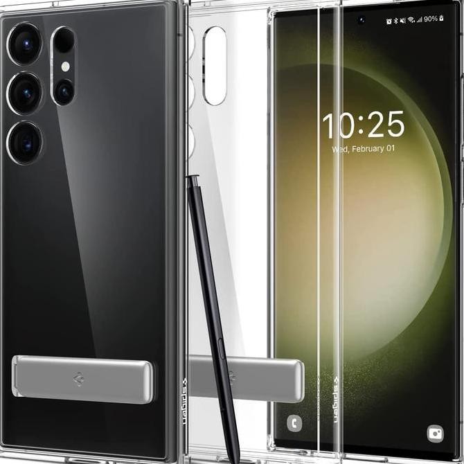 Stand Case Samsung Galaxy S23 Ultra Plus Spigen Ultra Hybrid S Casing Co