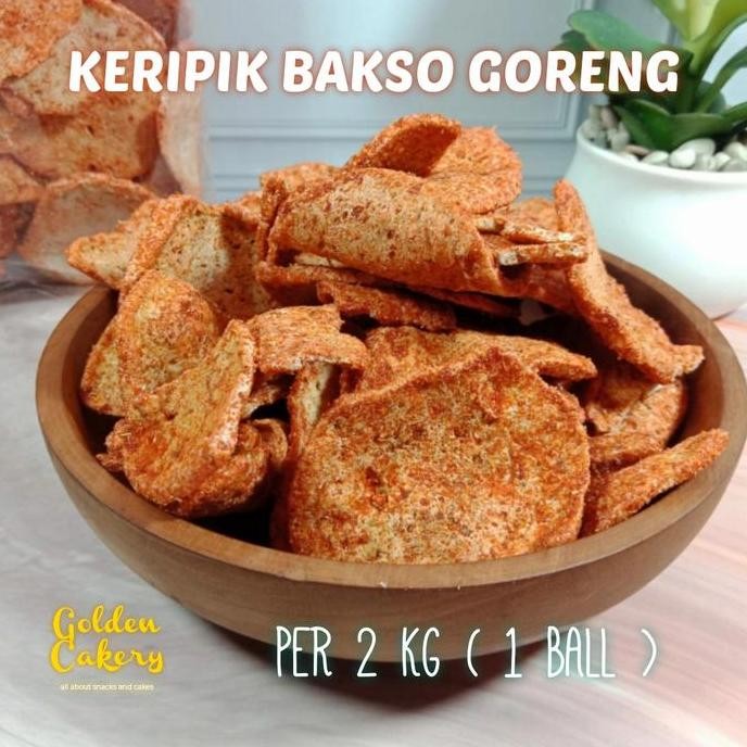

Basreng Paling Laris Bakso Goreng Pedas Isi (2Kg) 1 Ball