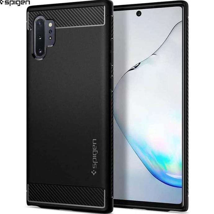 Spigen Rugged Armor Case Samsung Galaxy Note 10 Plus - Casing Black Co
