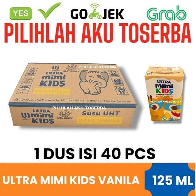 

Susu Ultra Mimi Kids (Vanila) - 125 Ml (1 Dus Isi 40) - Gojek/Grab